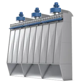 Устройство обеспыливания завальной ямы PETKUS